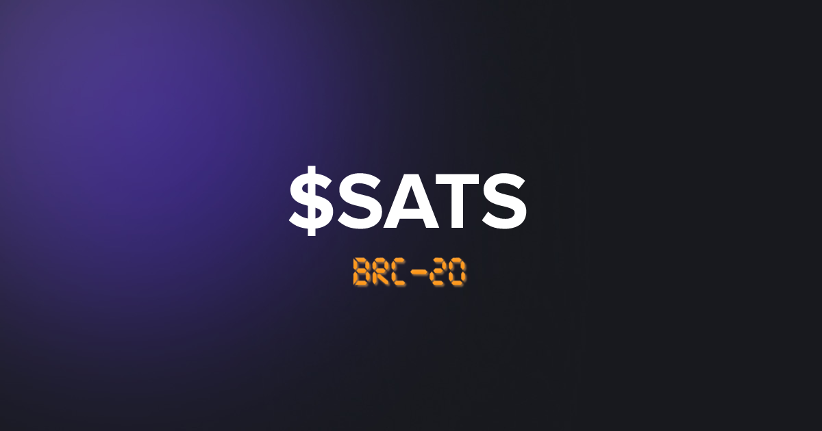 Ordinals Wallet | $SATS